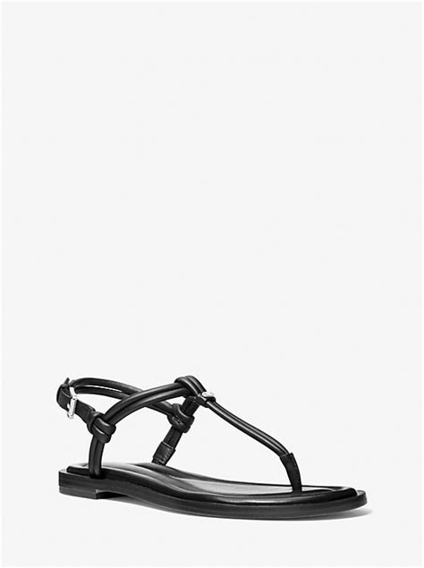 michael kors patent leather t sandal|Astra Leather T.